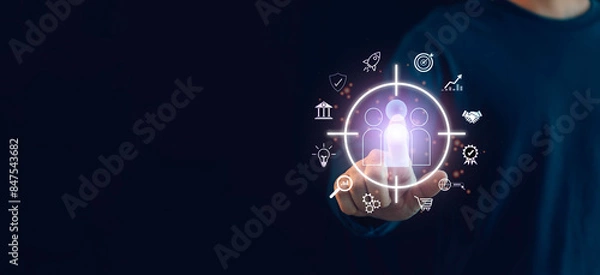 Fototapeta business Unity and teamwork concept. Teamwork and partnership concept. teamwork icon. Business solution. Development. Unity and cooperation, Strategy and target of business growth.