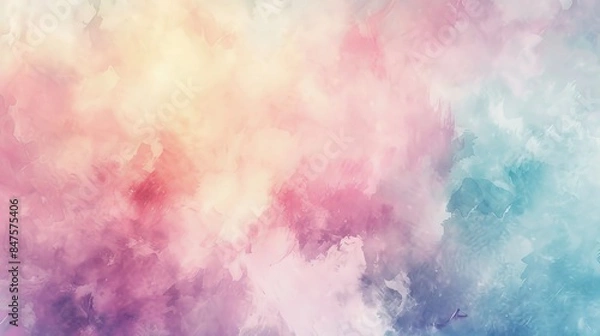 Obraz Ethereal watercolor strokes dreamscape abstract background