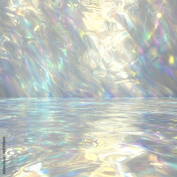 Fototapeta Sunlit Water Patterns in Nature