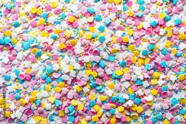 Fototapeta Colorful sprinkle pattern for modern design backgrounds and graphics.