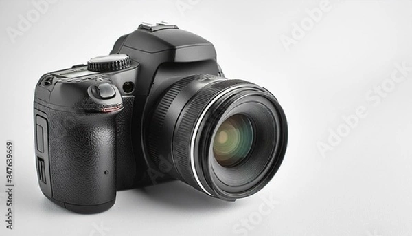 Obraz 一眼レフカメラ、白背景