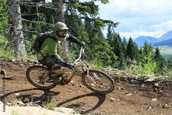 Fototapeta Descente VTT