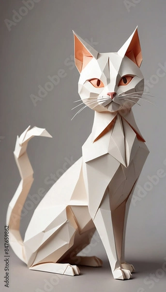 Fototapeta Origami cat