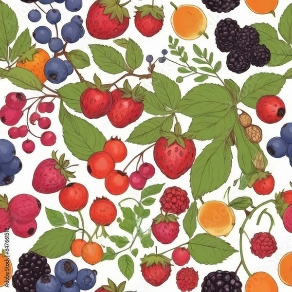 Fototapeta a colorful background with raspberries raspberries and raspberries