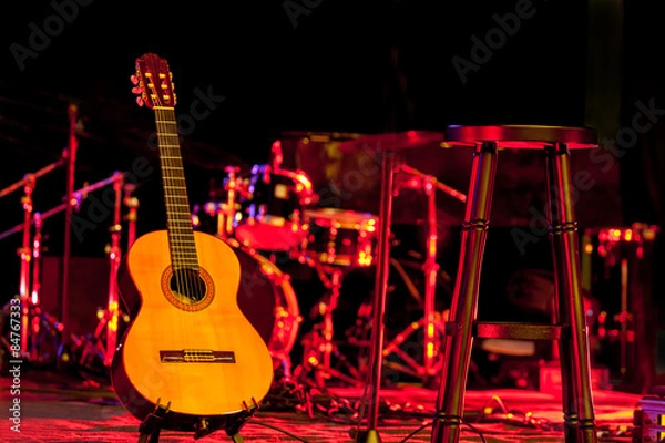 Obraz Gitara na scenie