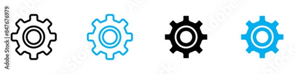 Fototapeta Gear Icon Ideal for Engineering and Mechanical Designs