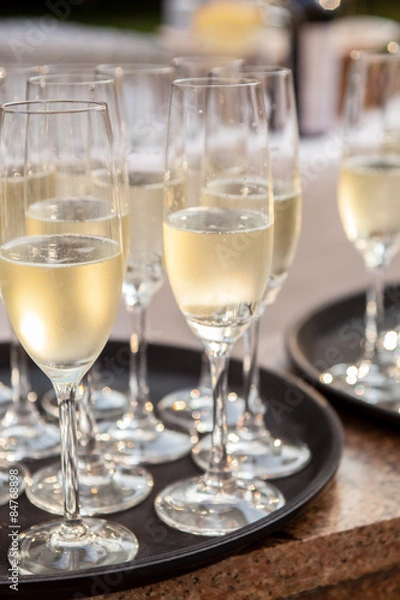 Fototapeta champagne glasses