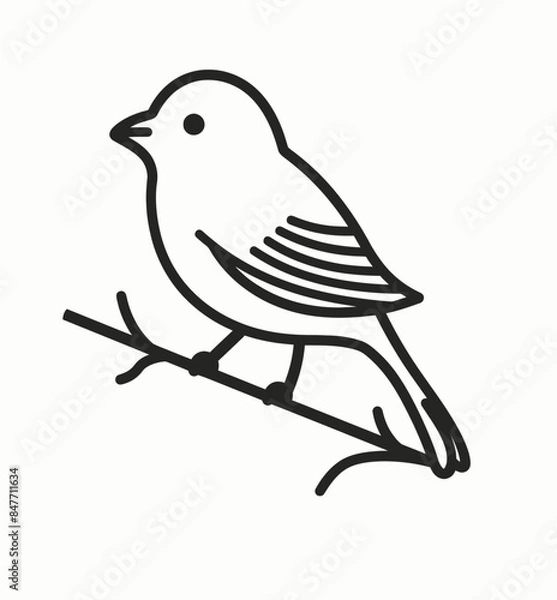 Obraz sketch of a bird