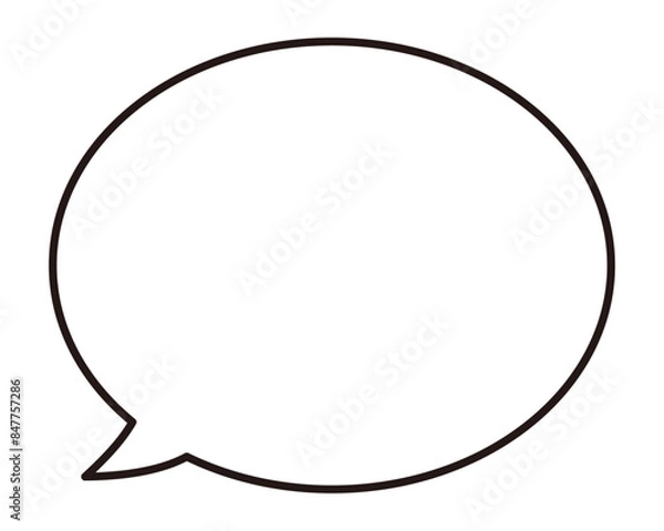 Obraz シンプルな吹き出し　丸