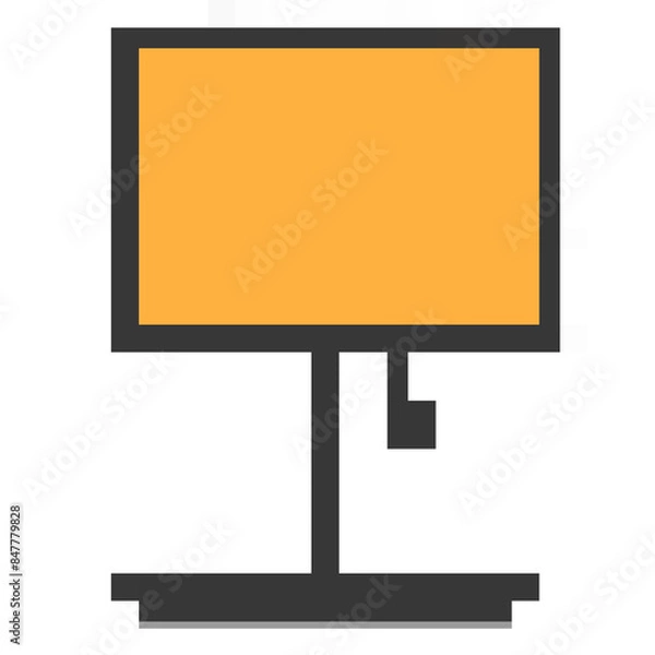 Obraz billboard on a black