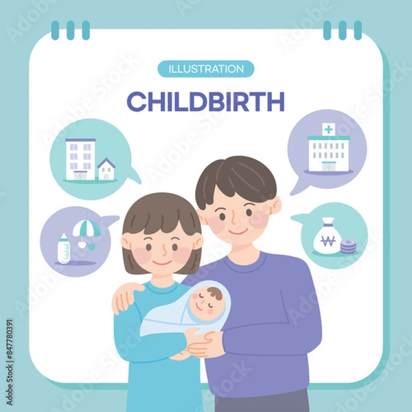 Obraz 임신과 출산 가족