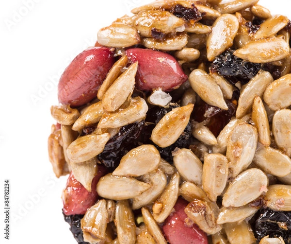 Obraz Candied roasted peanuts sunflower seeds.