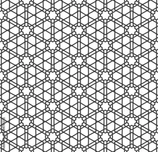 Obraz Vector Abstract Seamless Geometric Islamic Wallpaper. 