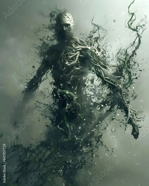 Fototapeta Ethereal Tissue Engineering Guided by Ghostly Spectral Beings