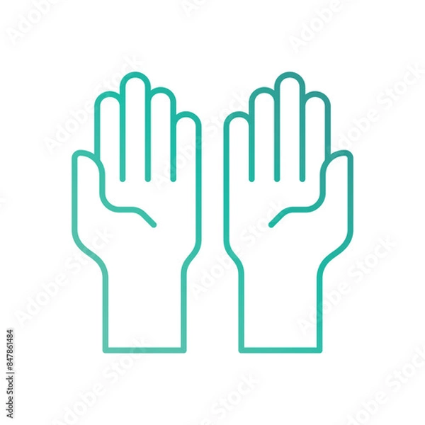 Fototapeta pray vector icon