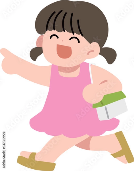 Fototapeta 해맑게 웃는 여자아이