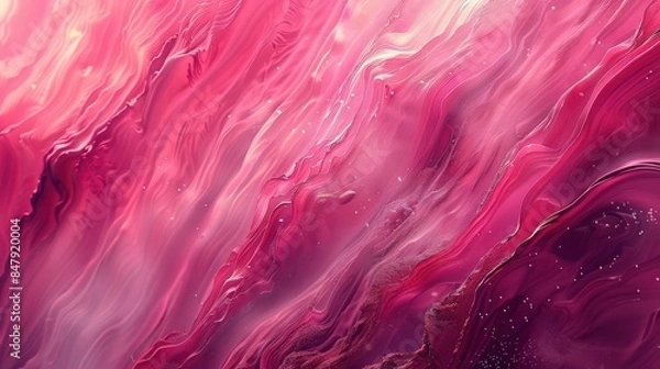 Fototapeta Beautiful pink wavy  background 