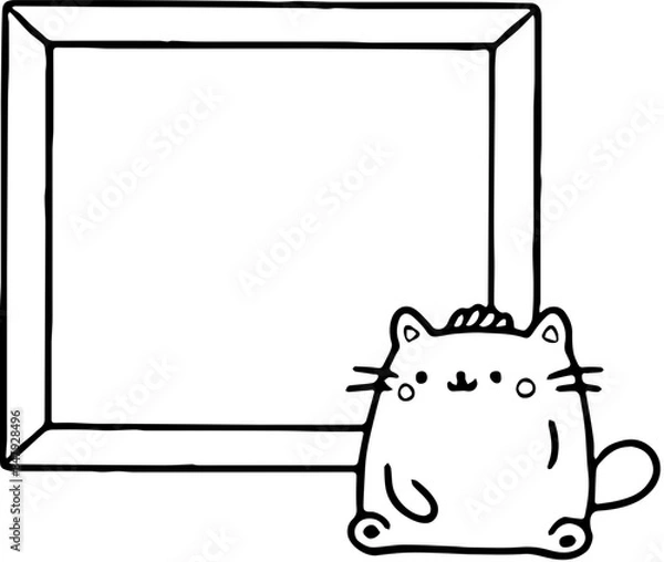 Fototapeta frame with a dog