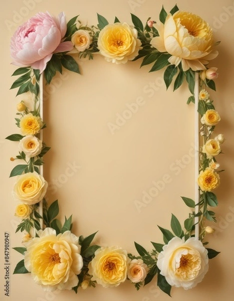 Fototapeta frame of roses