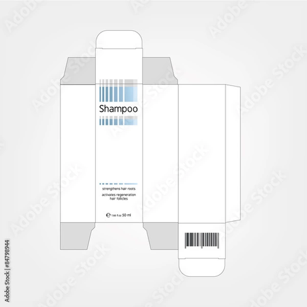 Fototapeta cosmetic packaging. Vector