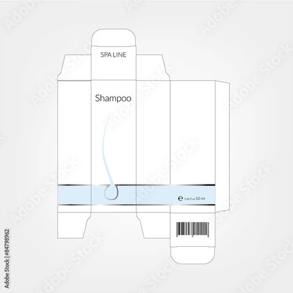 Obraz cosmetic packaging. Vector