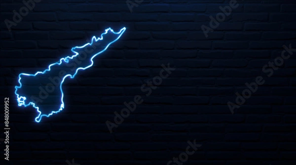 Fototapeta Andhra Pradesh map