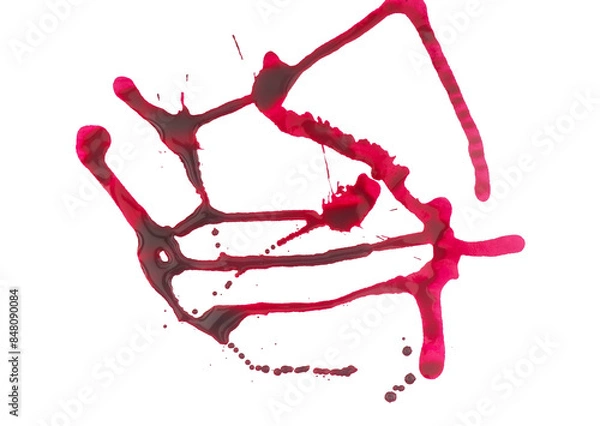 Fototapeta Water color Isolated on A Transparent Background