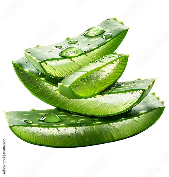 Obraz Alovera on transparent isolated background