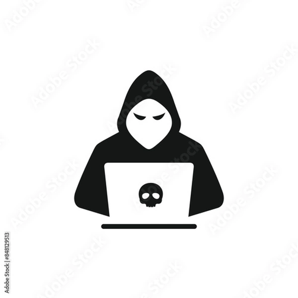 Obraz Hacker icon vector. EPS 10 editable vector