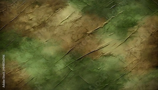 Fototapeta 
army camouflage background, military texture, modern fashionable green brown print