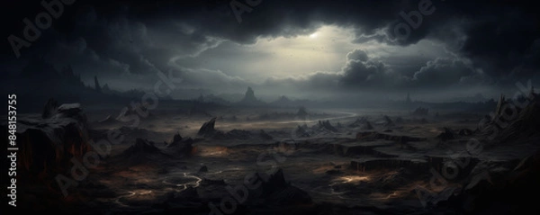 Fototapeta desolate landscape