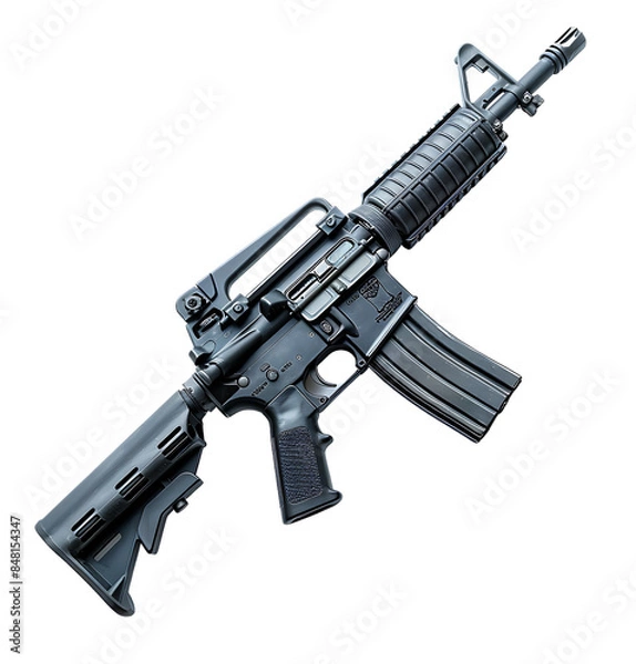 Obraz riffle gun on transparent isolated background