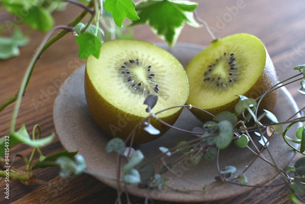 Obraz 朝食にキウイフルーツを