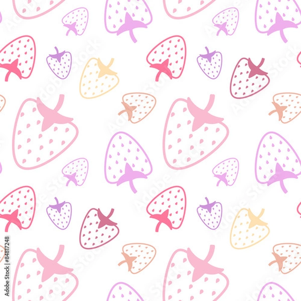 Obraz pattern seamless strawberry