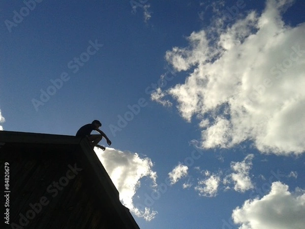 Obraz Boy on the roof