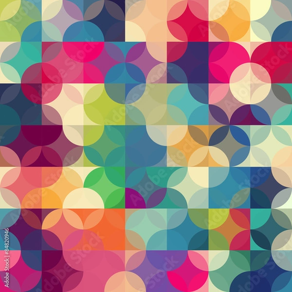 Fototapeta Abstract colorful geometric background