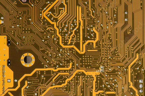 Fototapeta printed computer circuit board