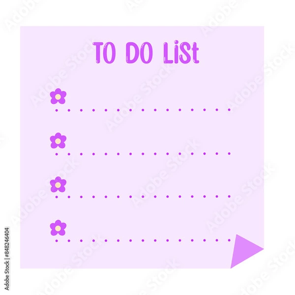 Fototapeta To do list notes