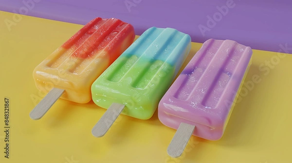 Obraz Assorted popsickles