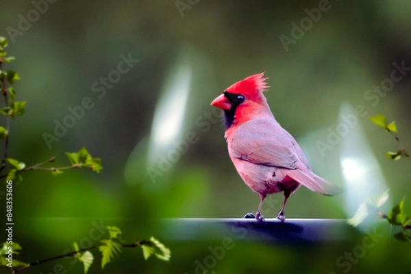 Obraz red cardinal on a branch