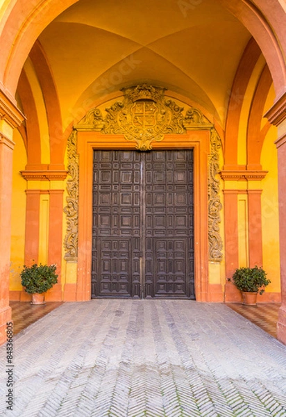 Fototapeta Views from around the city center of the beautiful Seville in Spain on a typically hot and sunny summer's afternoon