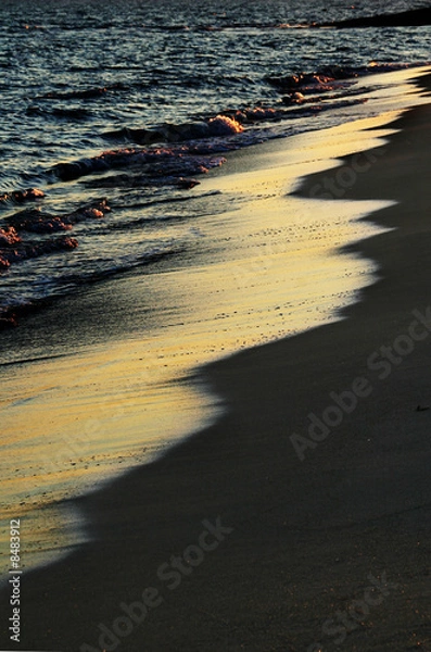 Obraz onde al tramonto