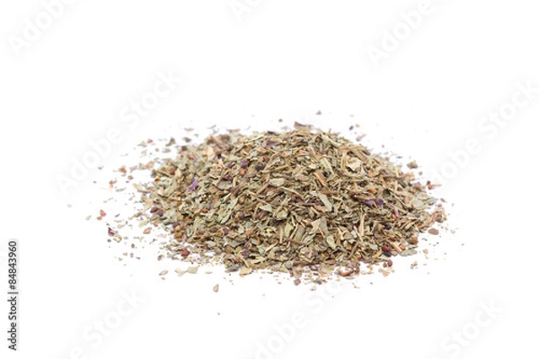 Fototapeta Basil isolated on white background.