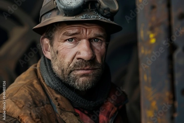 Fototapeta Miners at Work: A Glimpse into the Mining Industry