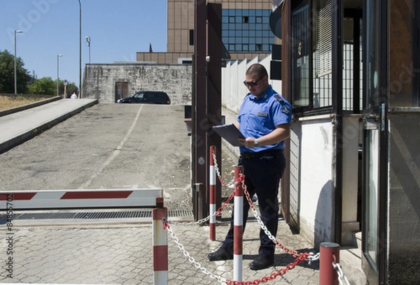 Obraz Armed policeman