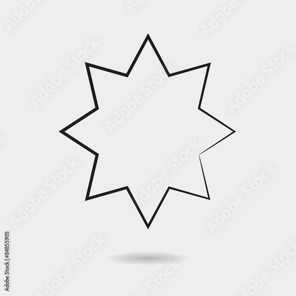 Fototapeta Star icon vector