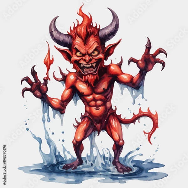 Obraz Devil Ilustration Design Very terrifying