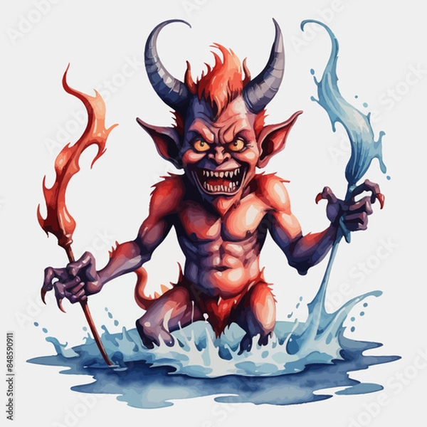 Obraz Devil Ilustration Design Very terrifying