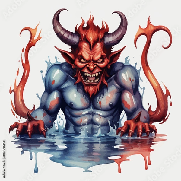 Obraz Devil Ilustration Design Very terrifying