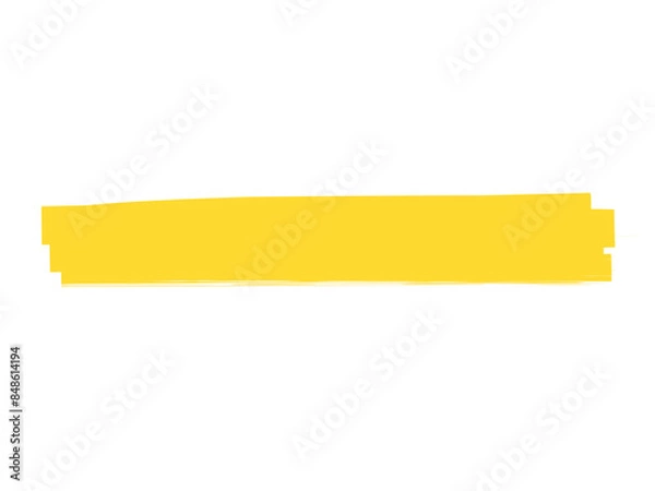 Obraz 雑塗りつぶし横長素材B：黄色